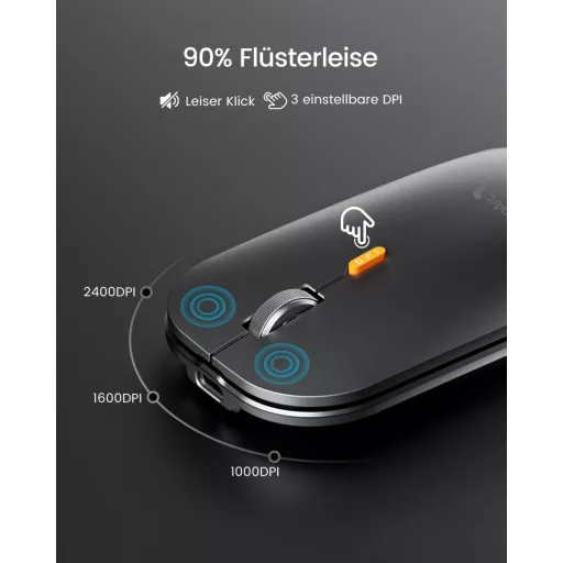 ProtoArc Bluetooth Billentyűzet és Egér Mac-hez, Vezeték Nélküli Teljes Méret, Újratölthető