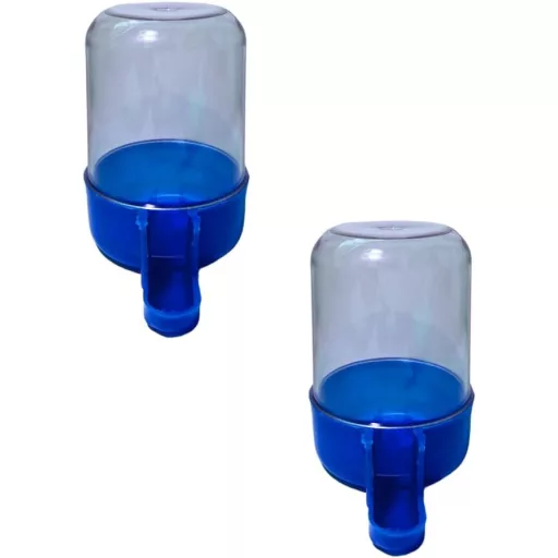 ANIMALPLAST 300ml Madárital-adagoló Automatikus Vízadagoló Madárkalitka Kék 2db