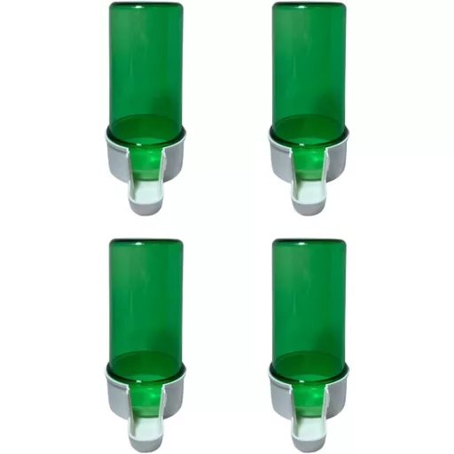 ANIMALPLAST 4 db 200ml madáritató automata madáretetõ zöld széles hálóval