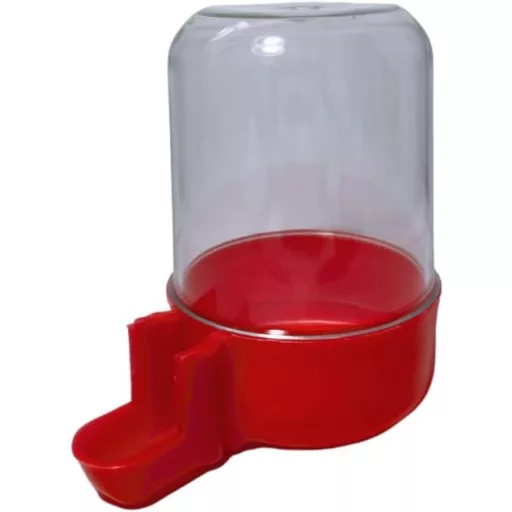 ANIMALPLAST 300ml Madáritatópohár Automata Vízadagoló Madárkalitka Függeszthető Kristályvörös