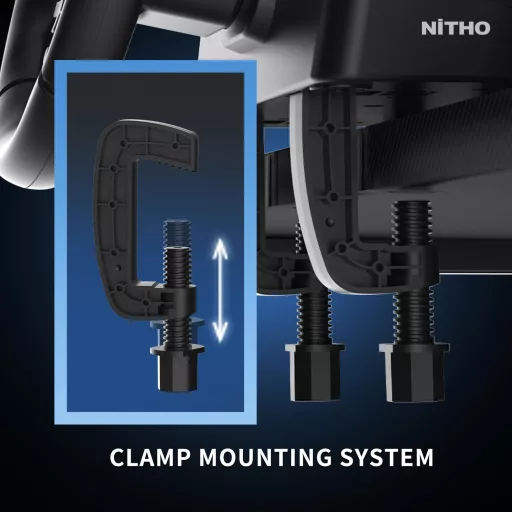 NITHO Drive Pro ONE V200 Volan și Pedale pentru Simulator de Curse cu Unghi de Rotație de 270°, Compatibil PC, PS4, Xbox One, Xbox Series X/S, Incorporat