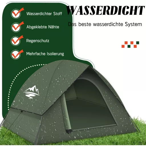 Purebox 2-3 személyes ultralight sátor, vízálló és szélálló kempingezéshez, trekking túrákhoz