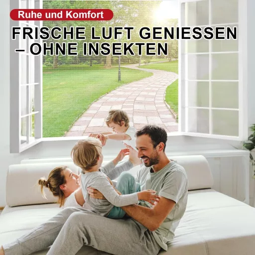 ZUIYIN Mreža za komarce za prozor (2 kom, 130x150 cm, Bijela) - Prilagodljiva veličini, zaštita od insekata i komaraca, bez bušenja, verzija 2.0 s jačim prianjanjem