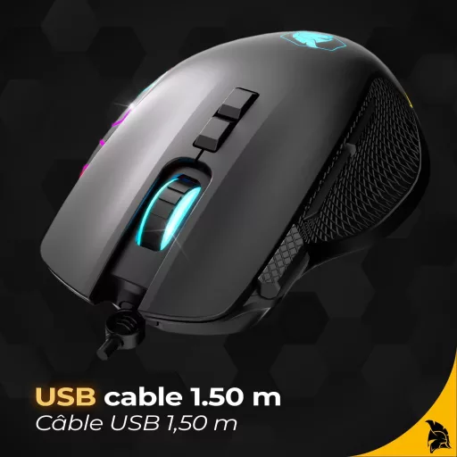 EMPIRE GAMING W905 Vezetékes Gamer Egér 12800 DPI RGB PS4 PS5 Xbox PC