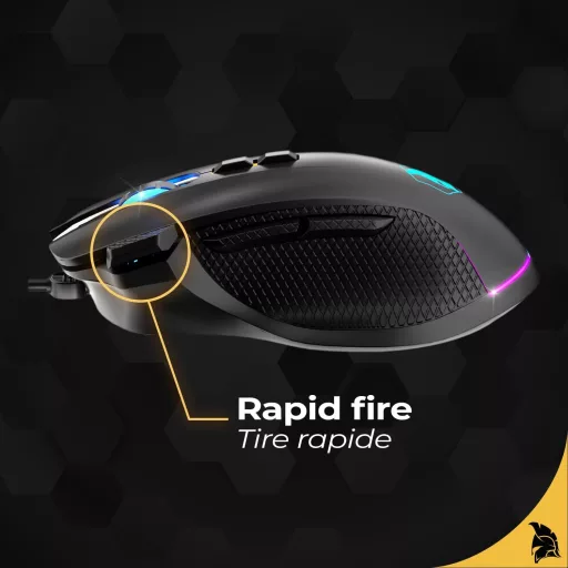 EMPIRE GAMING W905 Vezetékes Gamer Egér 12800 DPI RGB PS4 PS5 Xbox PC