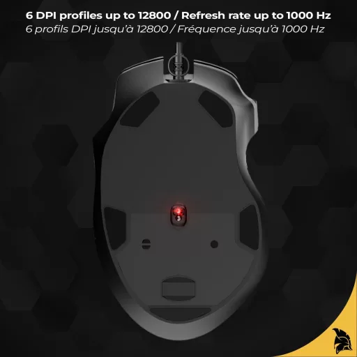 EMPIRE GAMING W905 Vezetékes Gamer Egér 12800 DPI RGB PS4 PS5 Xbox PC