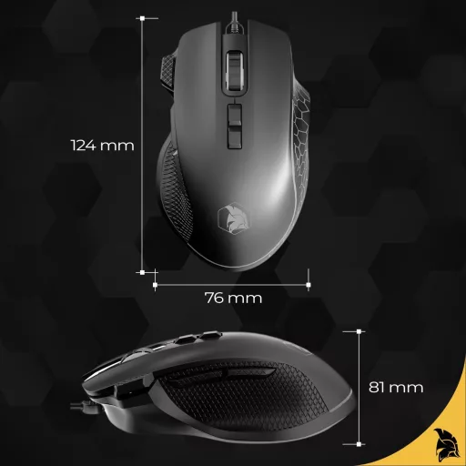EMPIRE GAMING W905 Vezetékes Gamer Egér 12800 DPI RGB PS4 PS5 Xbox PC