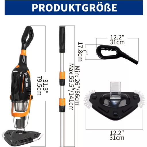 PoolyPoly Akkumulátoros Medence Porszívó Vezeték Nélküli 80 Perc Üzemidő Teleszkópos Rúddal