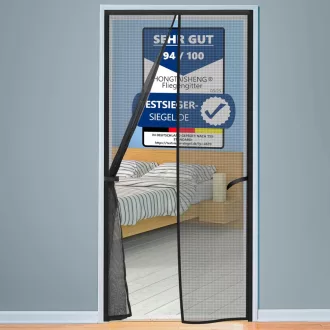   HONGTAISHENG Plasă magnetică anti-țânțari pentru ușă, închidere automată, 70x200cm, Negru