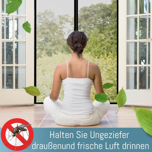 HONGTAISHENG Magnetická sieťka proti hmyzu na dvere 70x200 cm, automatické zatváranie, záves odolný voči mačkám