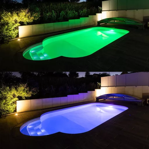 LyLmLe RGB LED Medence Lámpa 35W - Vízalatti Reflektor Távirányítóval, 140° Szórási Szög, IP68 Vízálló, 12V AC