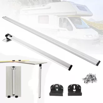   BONJUME Összecsukható Asztalláb és Vezetősín Lakóautóhoz, 73 cm Láb, 100 cm Sín