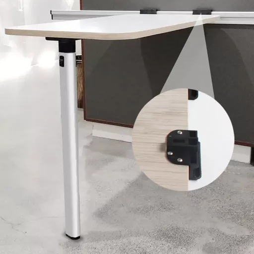 BONJUME Összecsukható Asztalláb és Vezetősín Lakóautóhoz, 73 cm Láb, 100 cm Sín