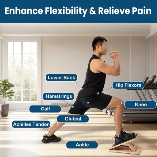 StrongTek Fa Dönthető Nyújtótábla 5 Fokozat Állítható Terápia Gyakorláshoz