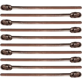   ANIMALPLAST 10 darabos madárléc szett, 56 cm-es műanyag ülőke kis és közepes madaraknak, barna