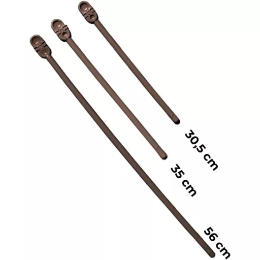 ANIMALPLAST 10 darabos madárléc szett, 56 cm-es műanyag ülőke kis és közepes madaraknak, barna