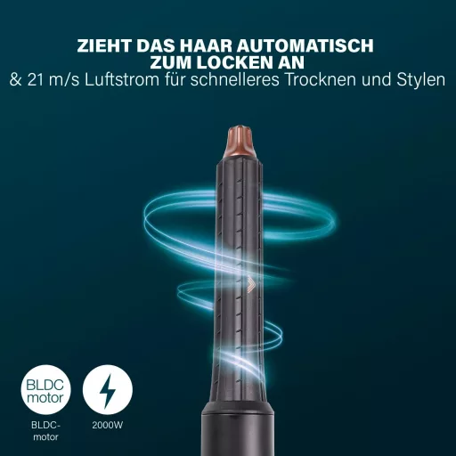 Princess Airstyler Pro 7az1-ben Hajstyler 2000W Ionos Technológia Utazótáskával