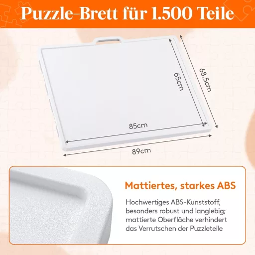 Lifewit 1500 darabos forgó puzzle tábla 4 fiókkal és védőborítással, hordozható puzzle tálca