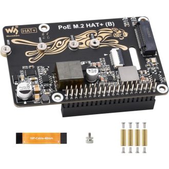   Waveshare POE M.2 HAT+ Raspberry Pi 5 NVMe SSD adapter PCIe Gen2/3