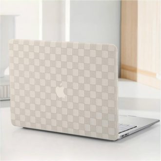   BYCeKe MacBook Pro 14" maska za modele 2021-2024 M4-M1 A3112 A3185 A3401 A2918 A2992 A2779 A2442 - zaštitna maska od umjetne kože s uzorkom kariranog dezena za tipkovnicu