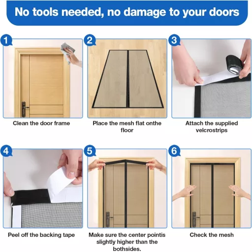 Wzlxcxxy Plasă magnetică anti-țânțari pentru ușa de balcon 140x220cm Negru