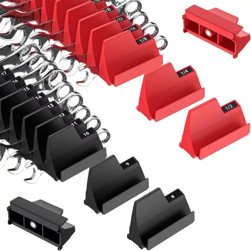 Pinoze Magnetický organizér na kľúče, 42-dielny, s metrickým a SAE označením