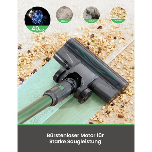 Vexilar V9PRO Vezeték Nélküli Porszívó 40000Pa Szívóerővel, Kefe Nélküli Motor, 50 Perc Üzemidő