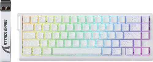 ATTACK SHARK X68 HE 8000Hz Gyors Mechanikus Gamer Billentyűzet, 0.01mm Pontosság, RGB Háttérvilágítás, Mágneses Kapcsolók, 60% Kompakt, PC/M