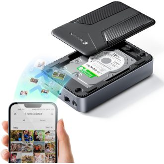   Yottamaster NAS szerver 2,5" SATA HDD/SSD tárolóhoz, hálózati felhő megoldás titkosítással