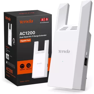   Tenda A18 Pro AC1200 WiFi erősítő, Gigabit LAN, 867 Mbps 5GHz, 150 m² lefedettség