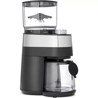   Elektrický mlynček na kávu Amazon Basics s 30 stupňami mletia na espresso a filtrovanú kávu, čierny