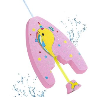   Detská plavecká doska HeySplash s motívom veľryby a vodnou striekačkou na tréning