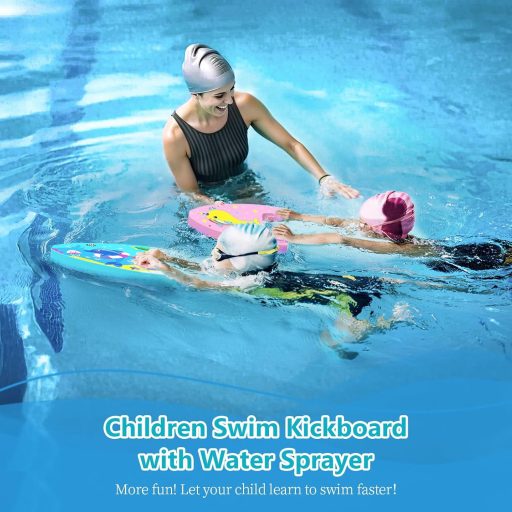 Detská plavecká doska HeySplash s motívom veľryby a vodnou striekačkou na tréning