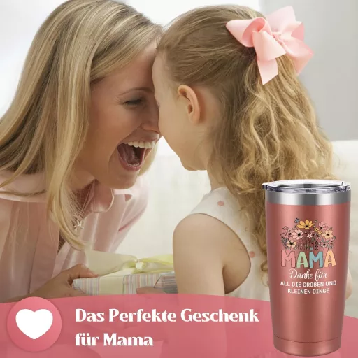 Livole Poklon za Majčin dan Šalica - Termosica od nehrđajućeg čelika 600 ml za Majku od Kćeri