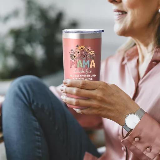 Livole Anyák Napja Ajándék Bögre - Rozsdamentes Acél Termosz 600ml Anya Lánynak