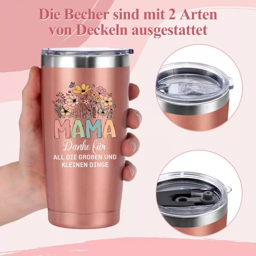 Livole Anyák Napja Ajándék Bögre - Rozsdamentes Acél Termosz 600ml Anya Lánynak