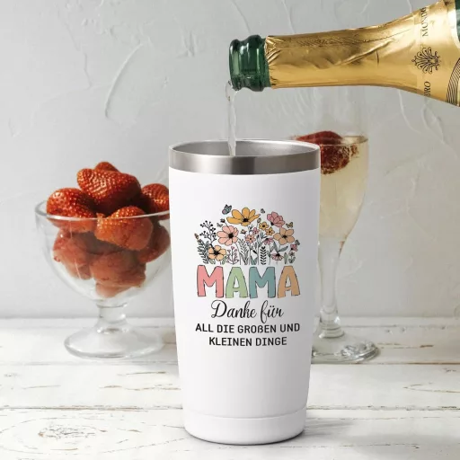 Livole Anya-Lány Cadou Termos Cană 600ml Oțel Inoxidabil Ziua Mamei