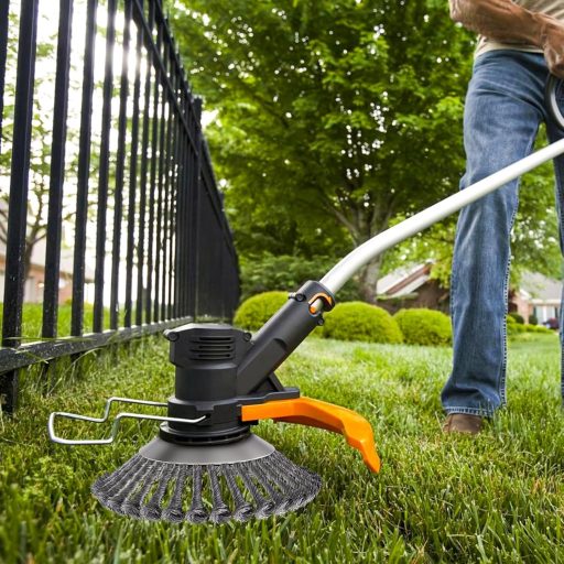 TGNISI 25,4mm Fűkasza Kefe Rozsdamentes Acél Gyomirtó Fűnyíró Tartozék 8"