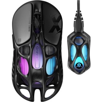   GravaStar Mercury X Pro 49g Wireless Gaming Egér 32000 DPI PAW3950 8000Hz RGB