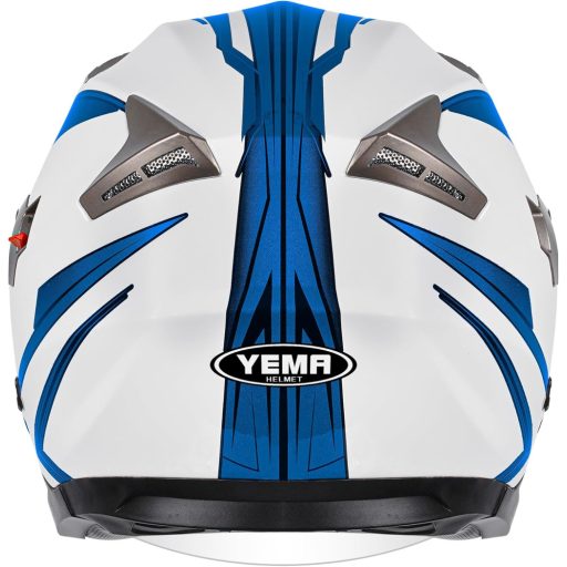 Cască Moto/Scooter YEMA YM-627 Vintage, Tip Open Face - Vizor Dublu, Certificare ECE, Negru-Verde, Unisex