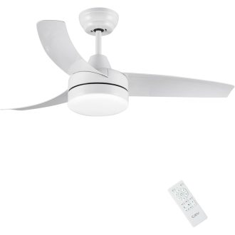   CJOY 107 cm Mennyezeti Ventilátor Világítással, Távirányítóval, 6 Fokozat, Csendes Működés