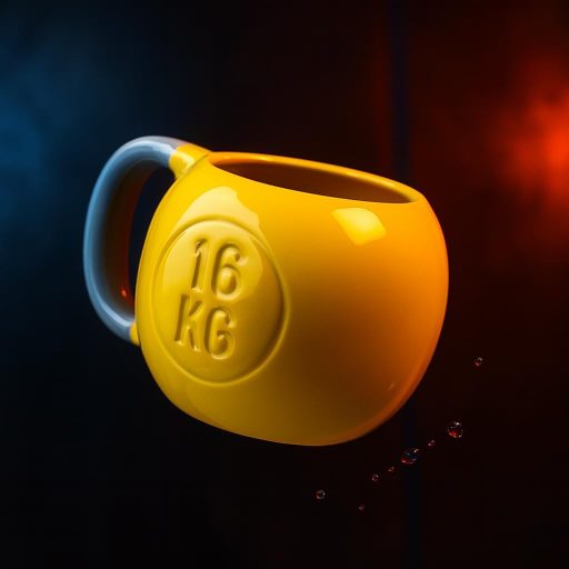 Bidut Kettlebell Fitness Bögre 500ml - Edzés Ajándék Kerámia Kávésbögre