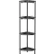 Lifewit 3 szintes sarokpolc fürdőszobai tárolóval, rozsdamentes fém, 4 horoggal, 34cm