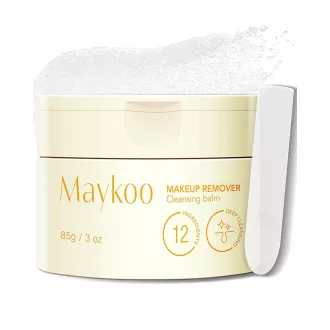   MAYKOO Tisztító Balzsam Olaj Alapú Sminklemosó Vízálló Makeup Eltávolító Hidratáló Narancsillatú Minden Bőrtípusra 85g