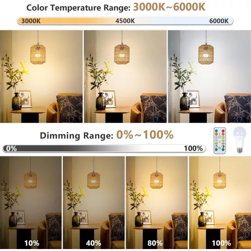 Rayofly Rattan Függőlámpa Akkumulátoros 2db Távirányítóval Kültéri Kerti Lámpa