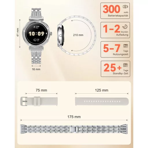 CIVO Smartwatch Női Fitness Óra Vízálló Sportóra Telefonos Funkcióval Android iOS