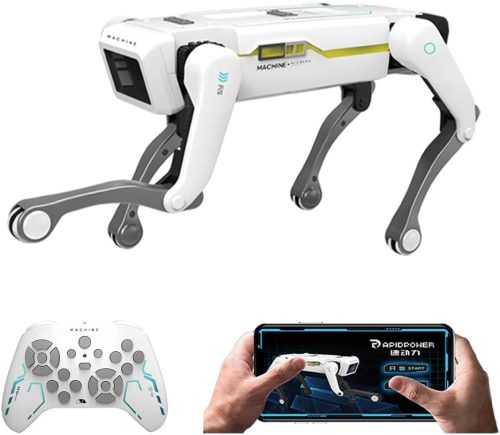 Teeggi Interaktív Robot Kutya - Programozható Távirányítós Játék 3-12 Éves Gyerekeknek, Bluetooth Applikációval, Tánc és Zene Funkciókkal, F