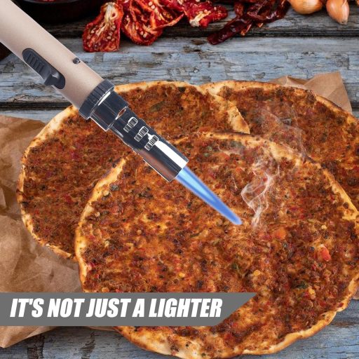 Brichetă cu jet WIYETY, rezistentă la vânt, cu siguranță pentru copii și flacără reglabilă