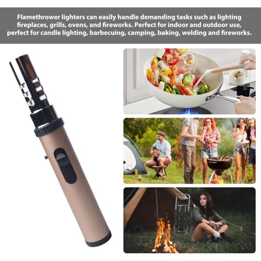 Brichetă cu jet WIYETY, rezistentă la vânt, cu siguranță pentru copii și flacără reglabilă