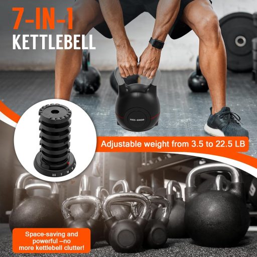 HXD-ERGO Állítható Kettlebell Súlyzó Szett - Ergonomikus Otthoni Edzéshez 10kg-ig